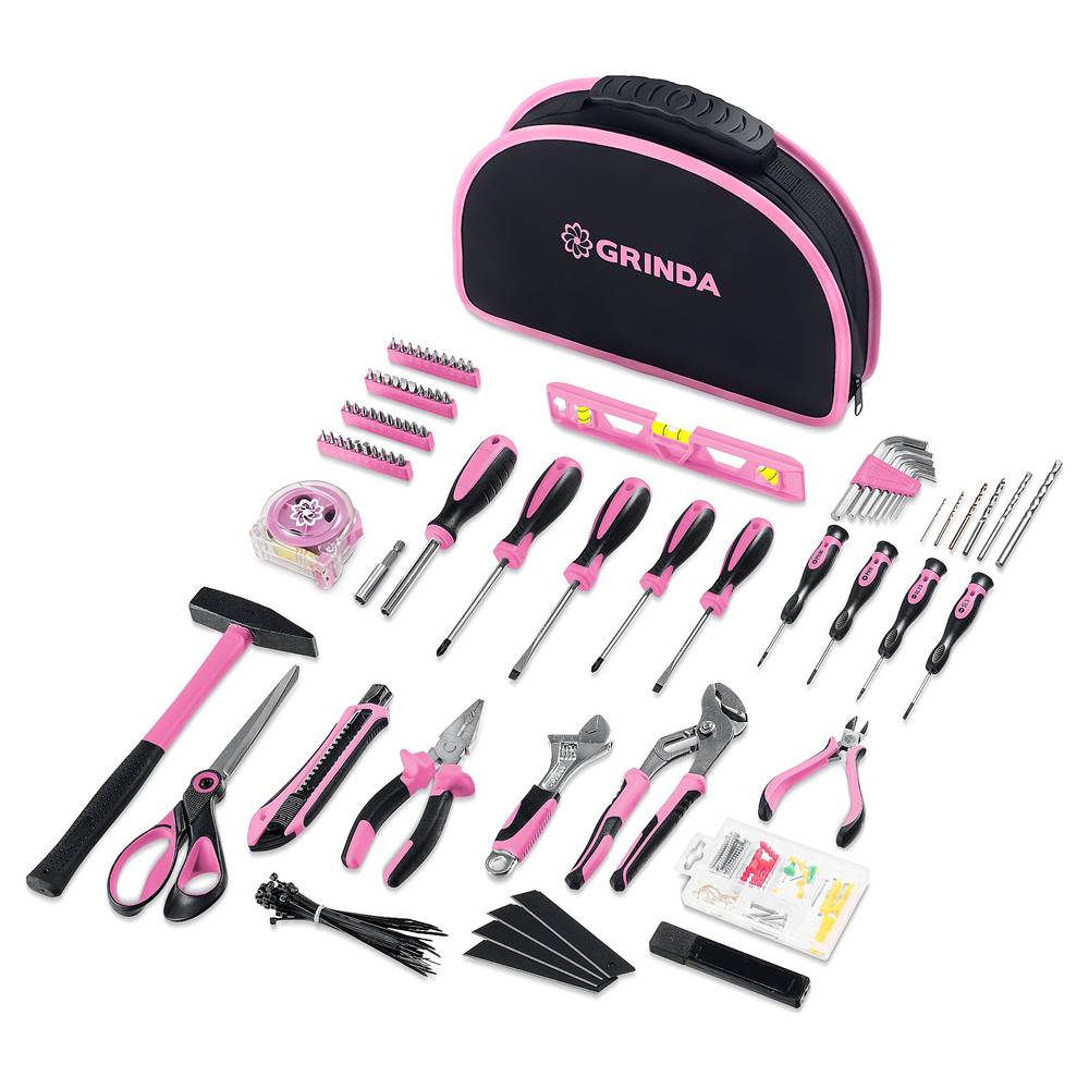 картинка Набор инструментов GRINDA Pink Tools 165 предметов (22109) от магазина Евродом