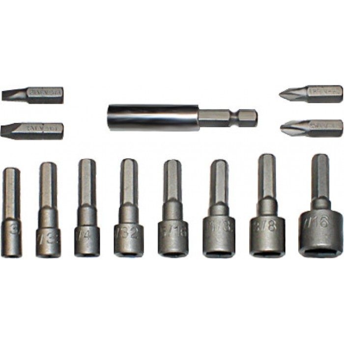 картинка Набор бит и головок 13 шт. от магазина Евродом