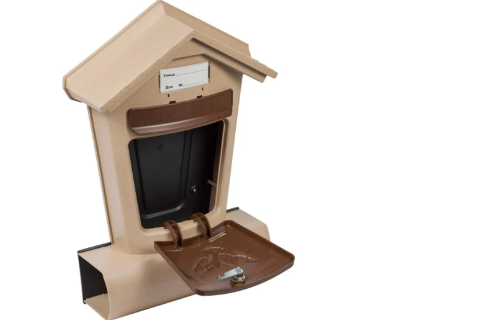 картинка Ящик почтовый ЭЛИТ беж. с коричневым от магазина Евродом