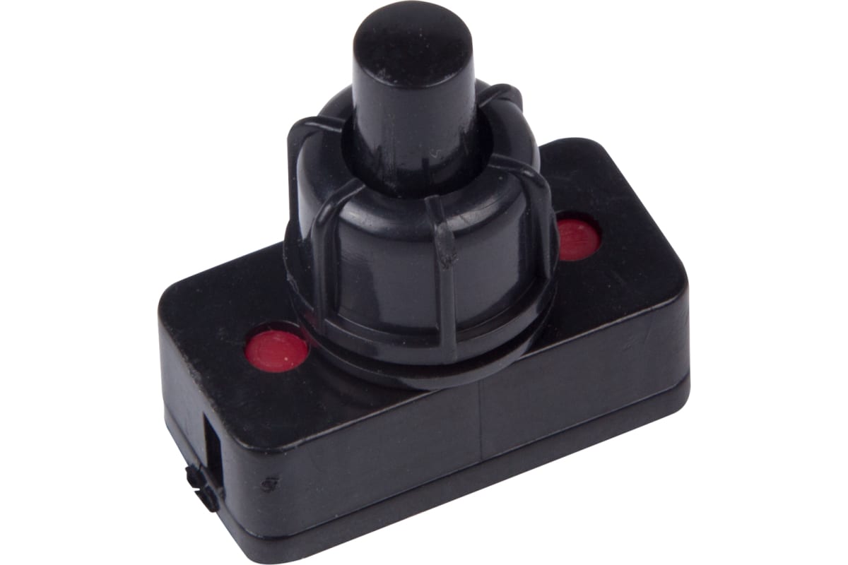 картинка Выключатель - кнопка 250V 1A (2c) ON-OFF черный REXANT от магазина Евродом