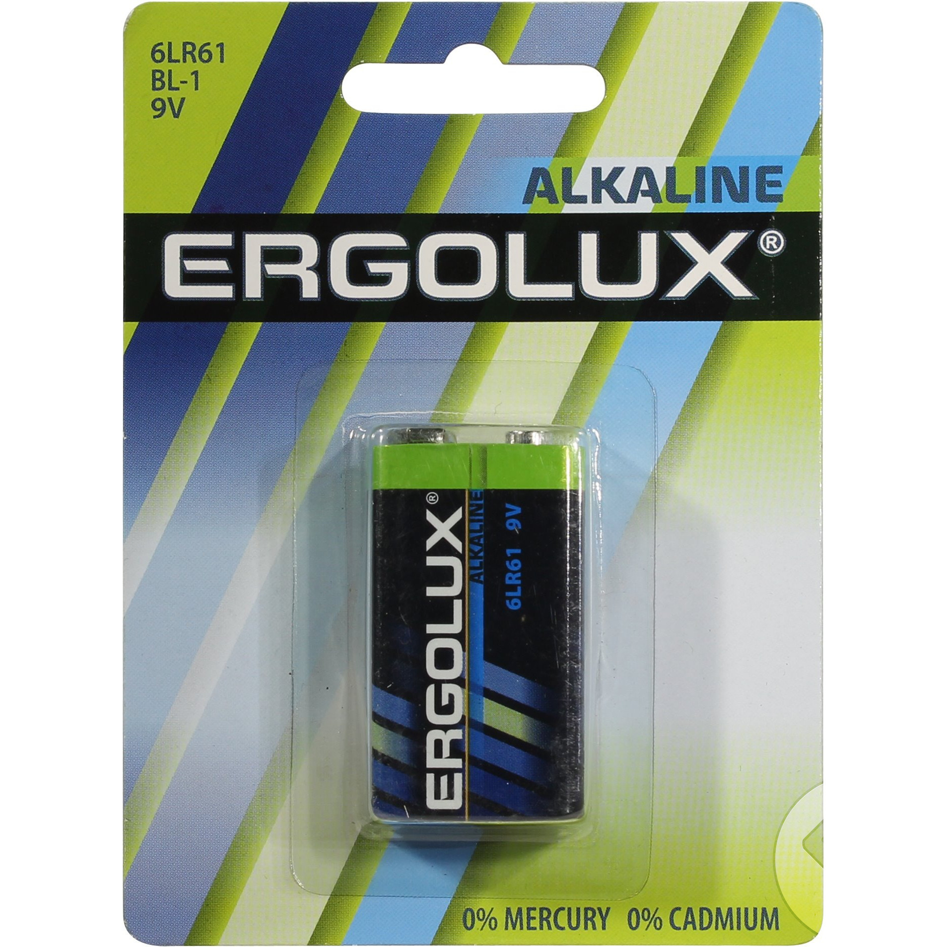 картинка Элемент питания 6LR61 Alkaline BL-1 9В Ergolux от магазина Евродом