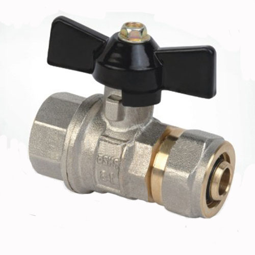 картинка Кран шаровый для металлопластиковой трубы 20х3/4" в TCM от магазина Евродом