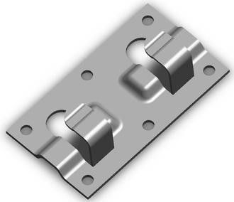 картинка Кляммер крепежный стартовый оцинкованный от магазина Евродом