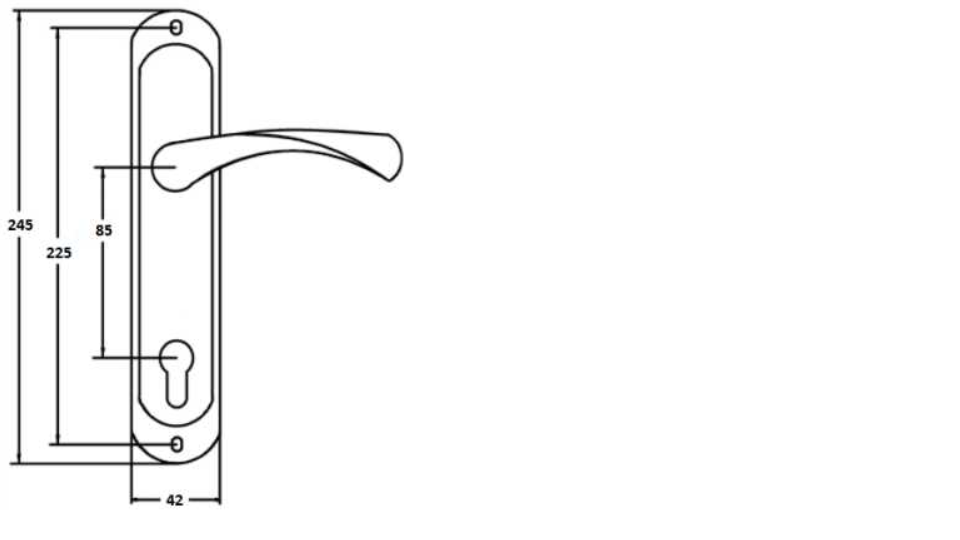 картинка Ручка на планке VETTORE 85,326 AL SN/CP от магазина Евродом