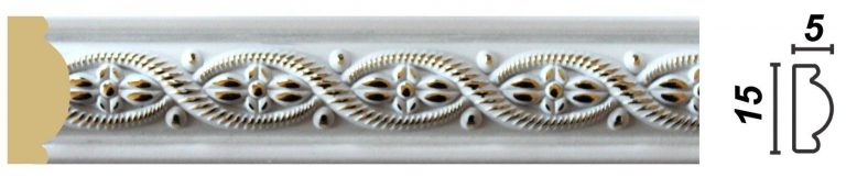 картинка Интерьерный багет 1М1-7 Vitart 2,4м от магазина Евродом