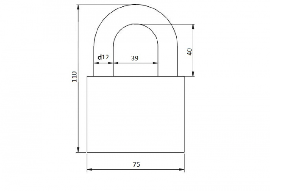 картинка Замок навесной VETTORE BW367 (MBC 127) от магазина Евродом
