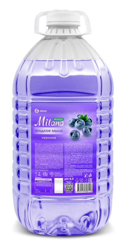 картинка Жидкое крем-мыло "Milana" 5кг Эконом черника от магазина Евродом