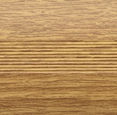 картинка Кант (РП) алюминиевый полукруглый 40 мм х 0,9м Дуб светлый от магазина Евродом