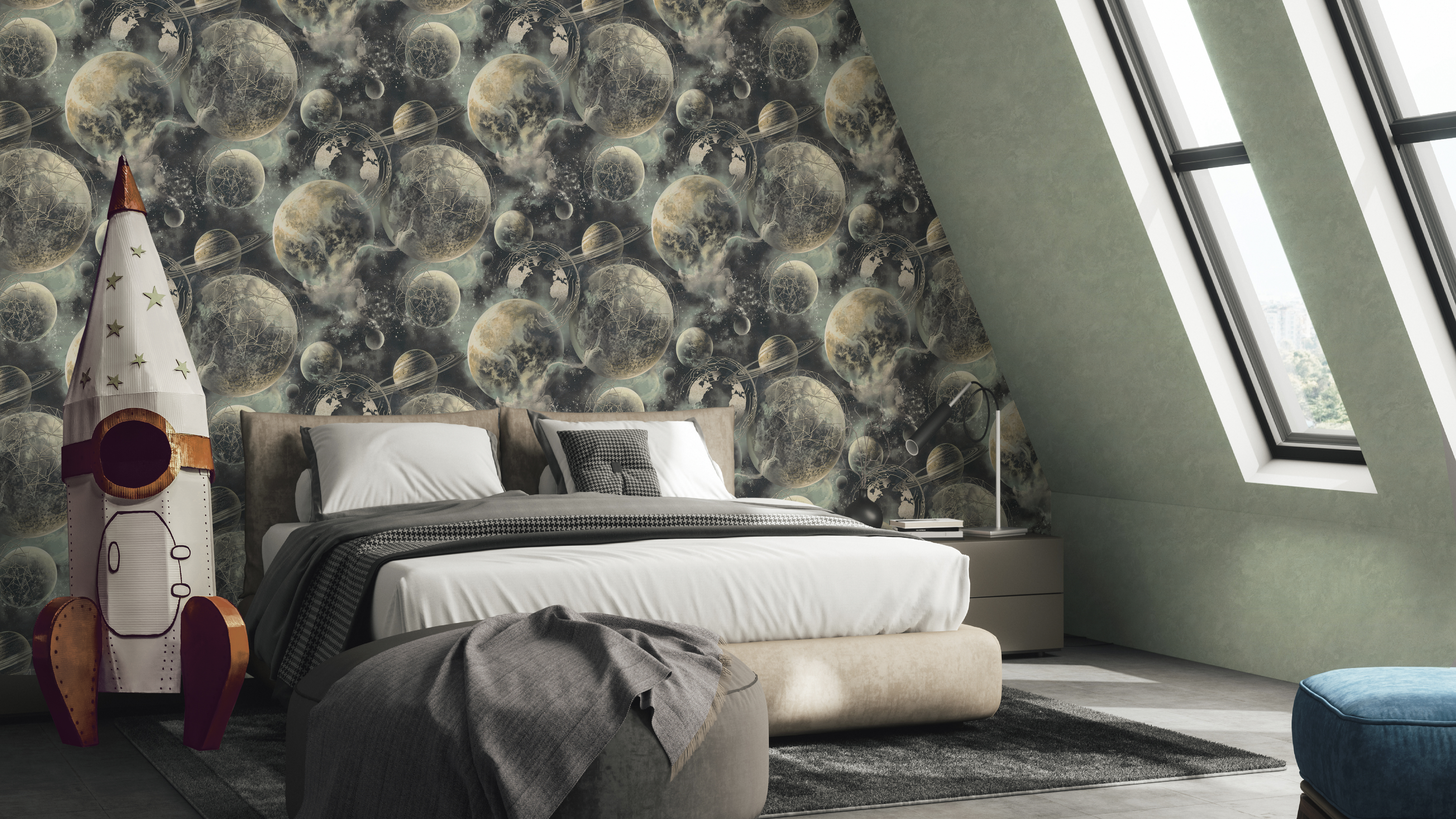 картинка 11242-02 Андромеда фон обои флизелиновые 1,06х10м ОВК Дизайн от магазина Евродом