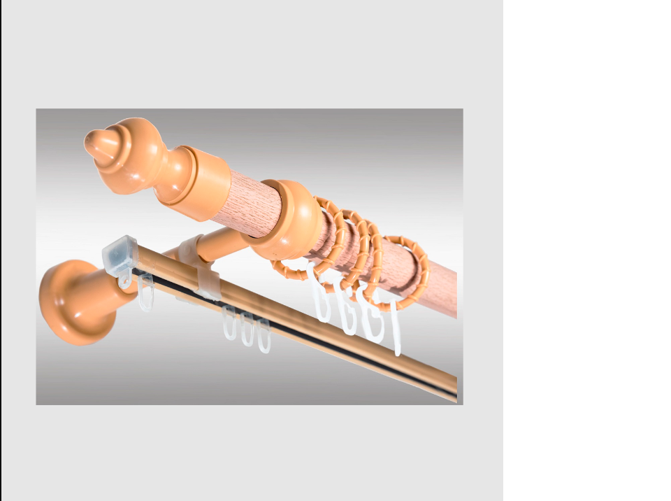 картинка Карниз пластик 2.0 Бук от магазина Евродом