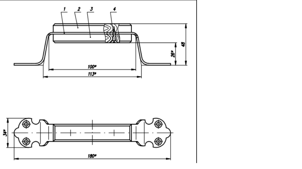 картинка Ручка-скоба НН РС-100  от магазина Евродом