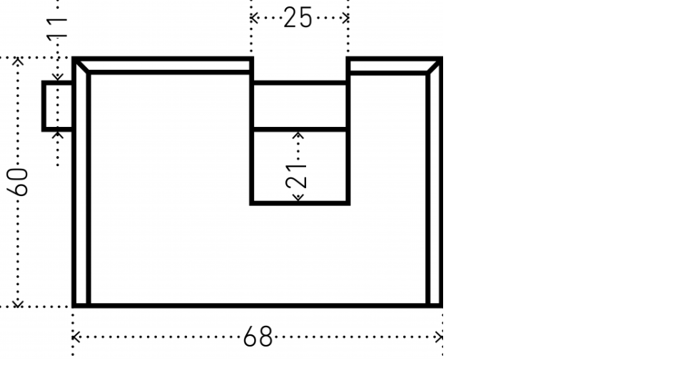 картинка Замок навесной ВС2-3-02С d11мм 996 Аллюр от магазина Евродом