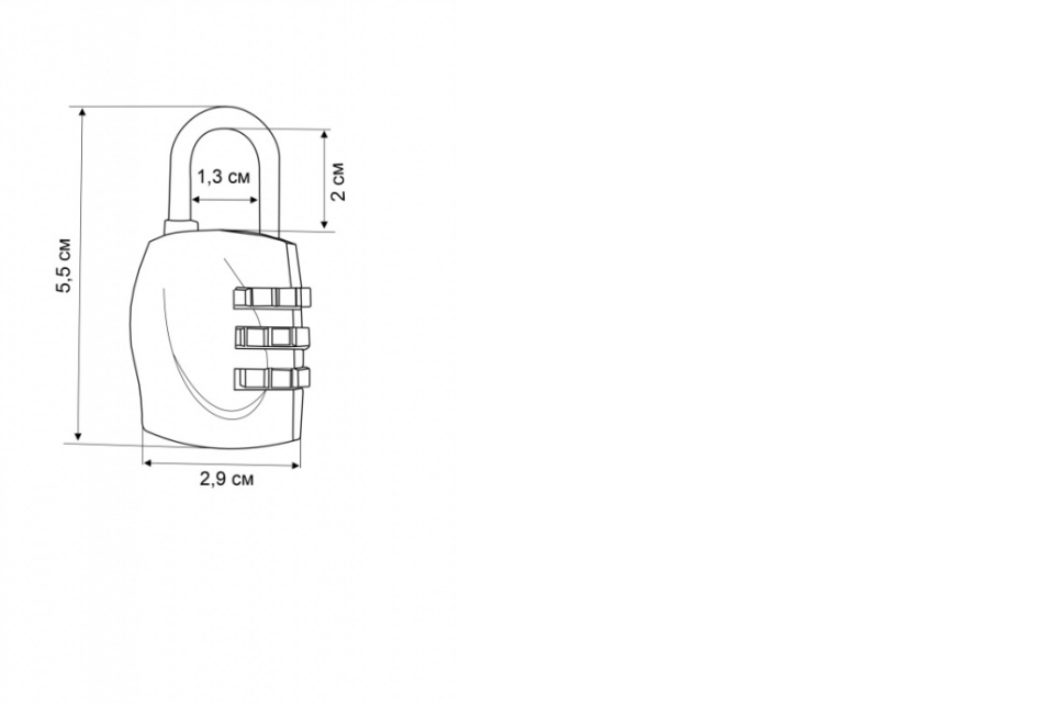 картинка Замок навесной VETTORE Code 2023 (Кодовый) от магазина Евродом
