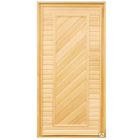 картинка Дверь глухая банная 1900*700 (сорт А) "Диагональ" от магазина Евродом