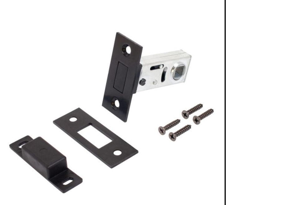 картинка Защелка Аллюр АРТ L50-8M BL матовый черный от магазина Евродом