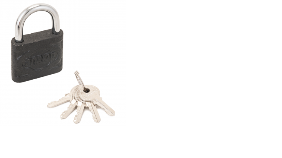 картинка Замок навесной Аллюр HG-4505  d7мм черный (72/6) от магазина Евродом