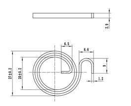 картинка Возвратная пружина для дверной ручки BASARA  от магазина Евродом