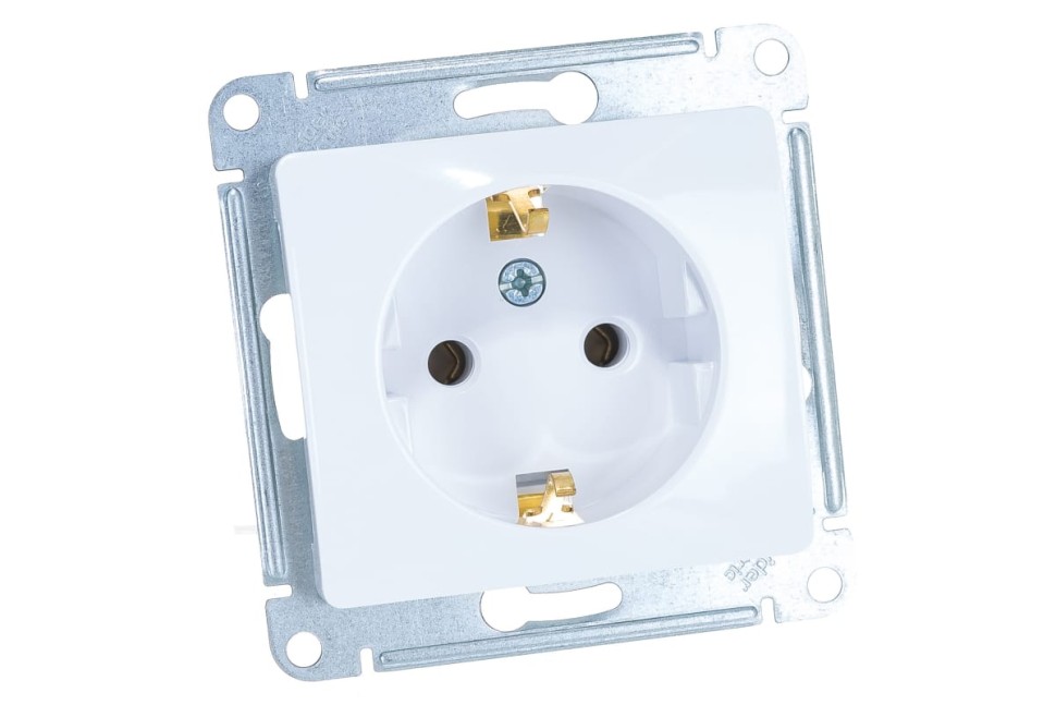 картинка Розетка Schneider-Electric AtlasDesign Белый с/з, 16А от магазина Евродом