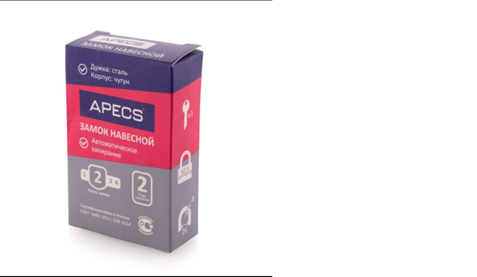 картинка Замок PD-03-75 (ВС375) Apecs от магазина Евродом