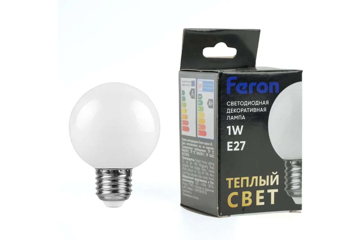 картинка Лампа светодиодная Feron LB-37 1W 230V 2700К Е27 от магазина Евродом